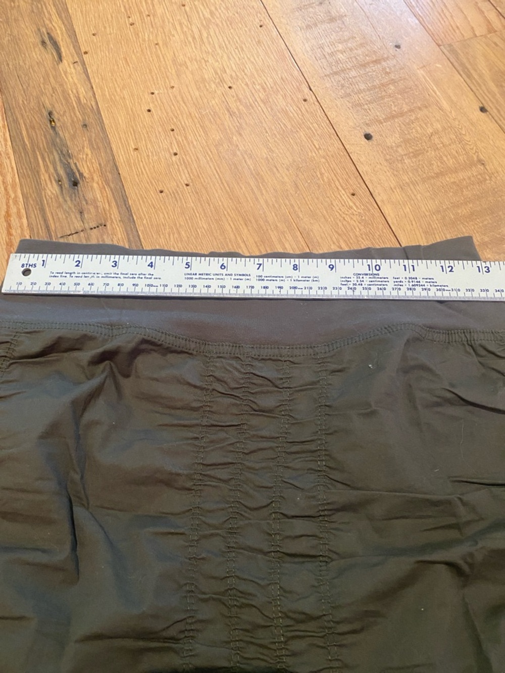 XCVI Wearables Core The Trace Ruched Skirt Olive Size XS - Picture 5 of 9
